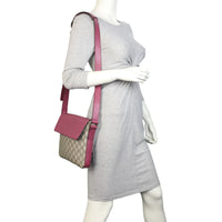 Gucci GG Supreme Leather Flap Shoulder Bag