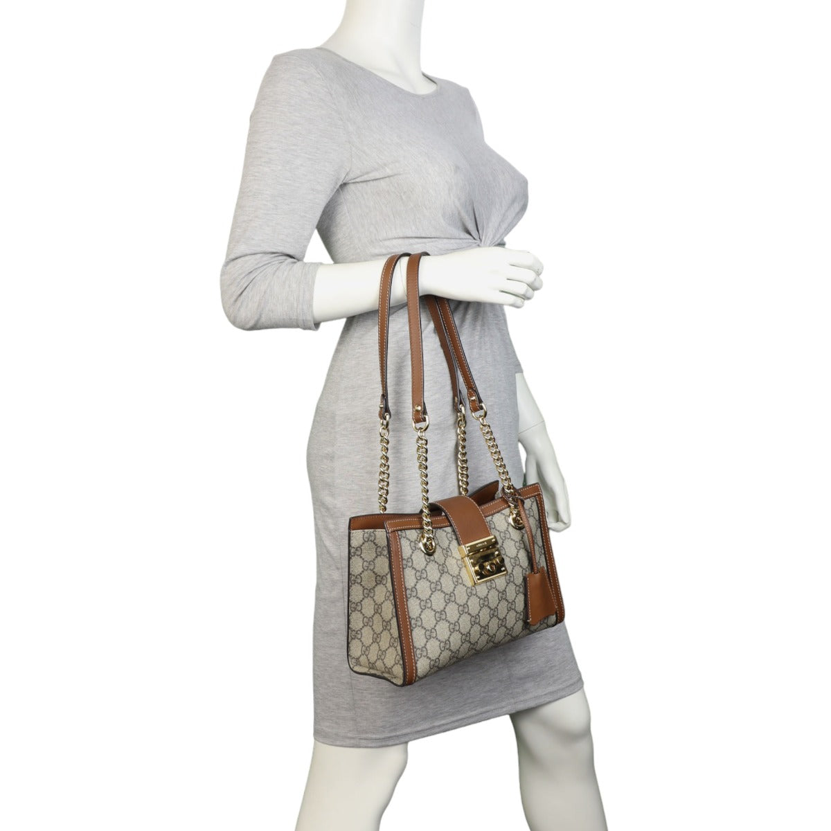 Gucci GG Supreme Small Padlock Tote