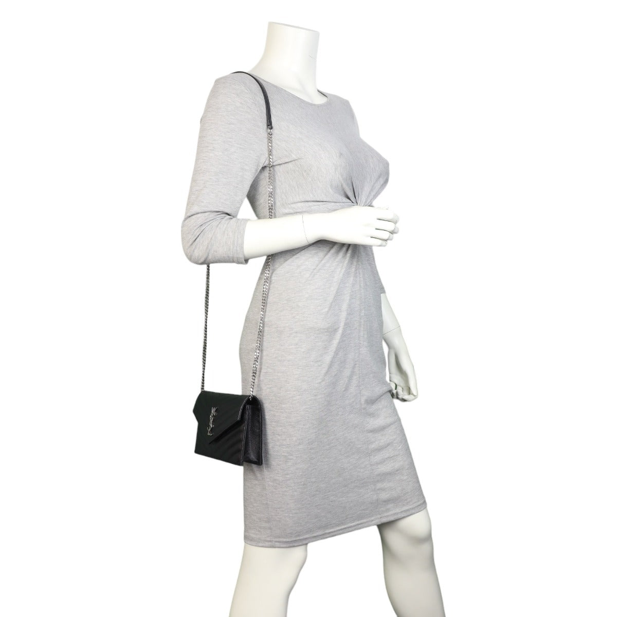 Saint Laurent Cassandre Envelope Chain Wallet