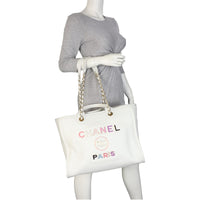Chanel Deauville Leather Tote Medium