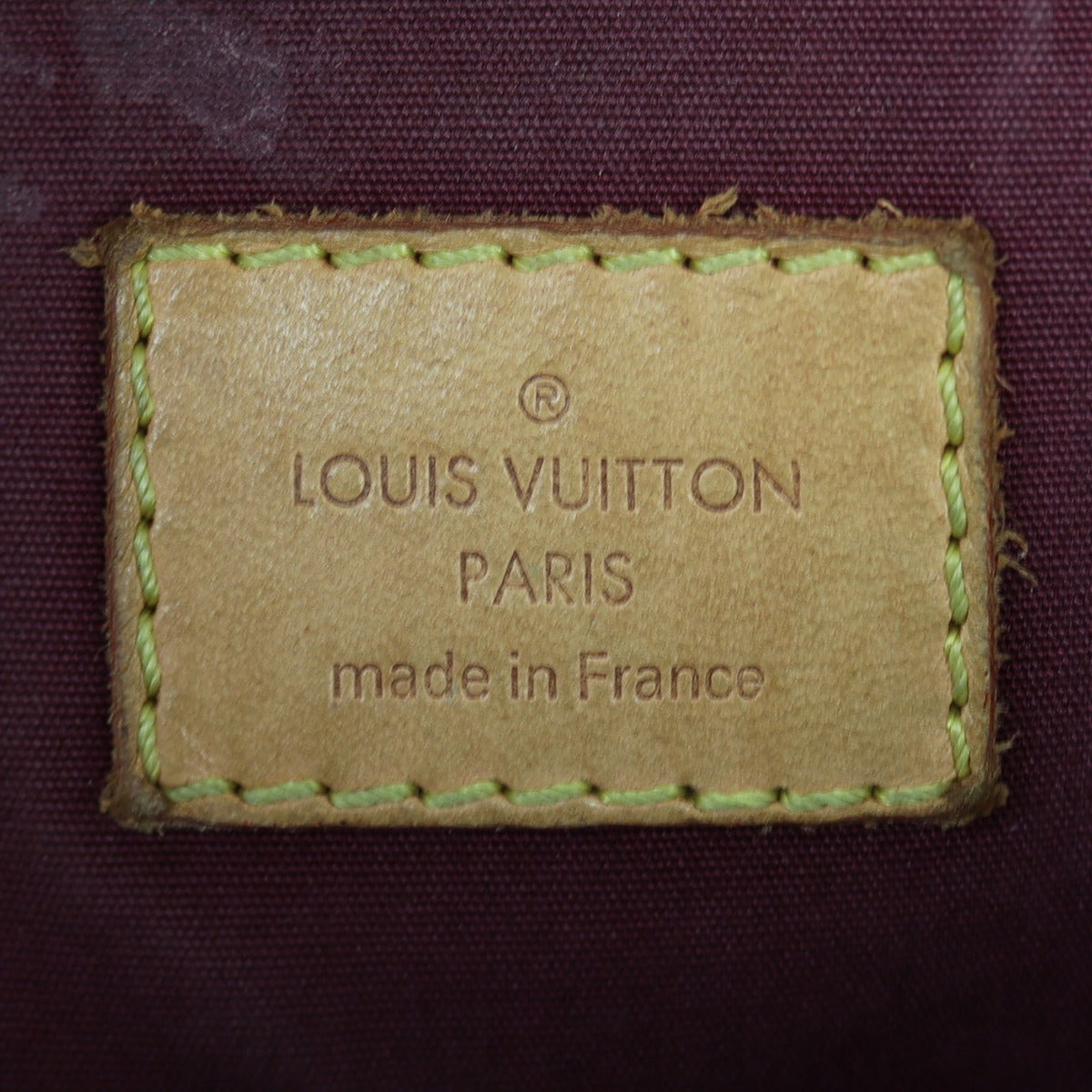 Louis Vuitton Alma PM Monogram Vernis Interior Stamp