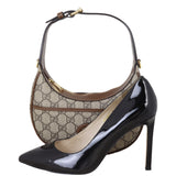 Gucci GG Supreme Half Moon Mini Shoulder Bag
