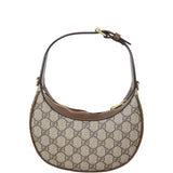 Gucci GG Supreme Half Moon Mini Shoulder Bag