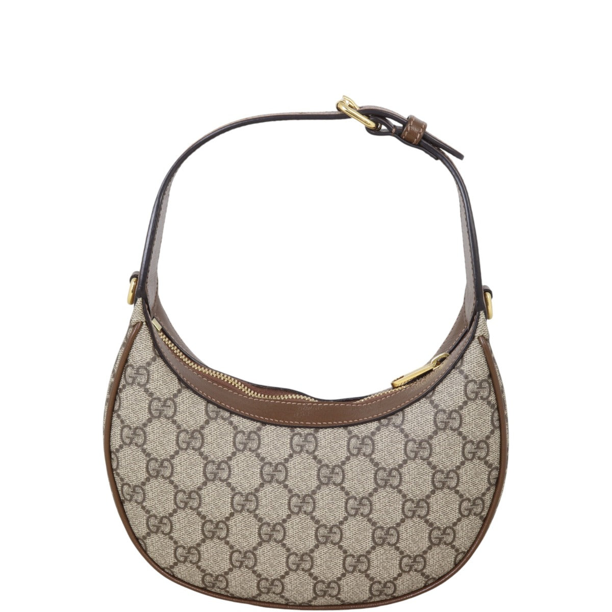 Gucci GG Supreme Half Moon Mini Shoulder Bag