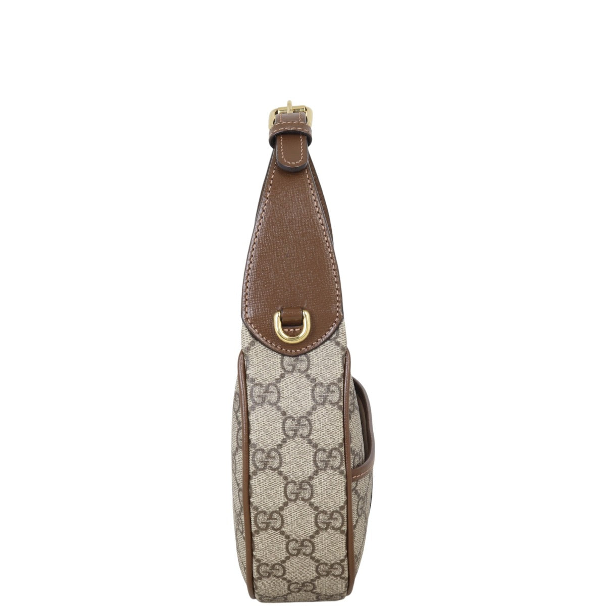 Gucci GG Supreme Half Moon Mini Shoulder Bag