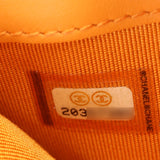 Chanel Classic Flap Long Wallet Patent | Orange