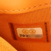 Chanel Classic Flap Long Wallet Patent | Orange