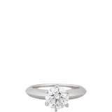 Tiffany & Co Solitaire Platinum Diamond Ring