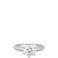 Tiffany & Co Solitaire Platinum Diamond Ring
