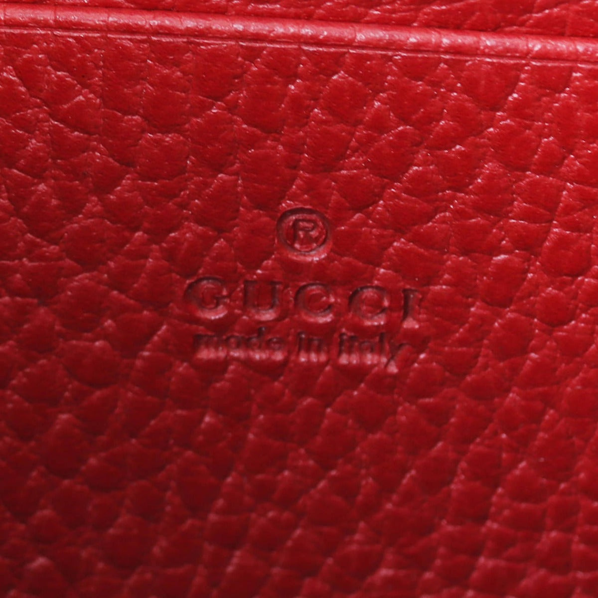 Gucci Dionysus Mini Leather Chain Wallet Interior Stamp