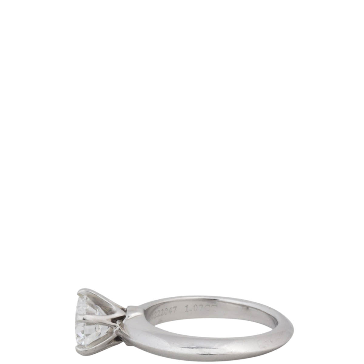 Tiffany & Co Solitaire Platinum Diamond Ring