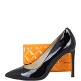 Chanel Classic Flap Long Wallet Patent | Orange