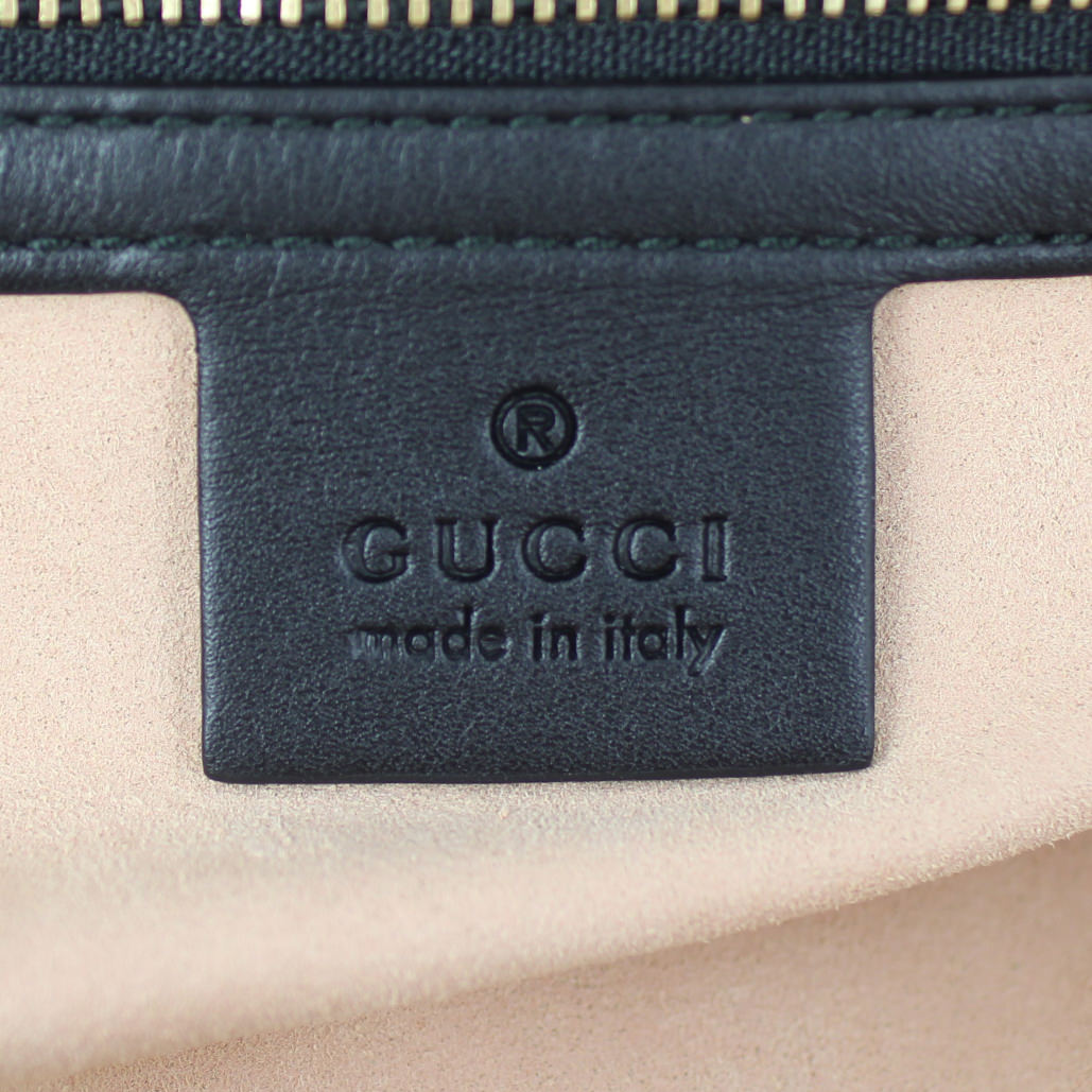 Gucci Nymphaea Medium Top Handle Bag interior stamp