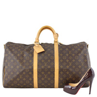 Louis Vuitton Keepall Bandoulière 55 Monogram shoe
