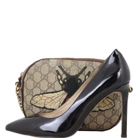 Gucci GG Supreme Bee Embroidered Mini Chain Bag