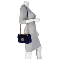 Gucci GG Marmont Velvet Small Shoulder Bag