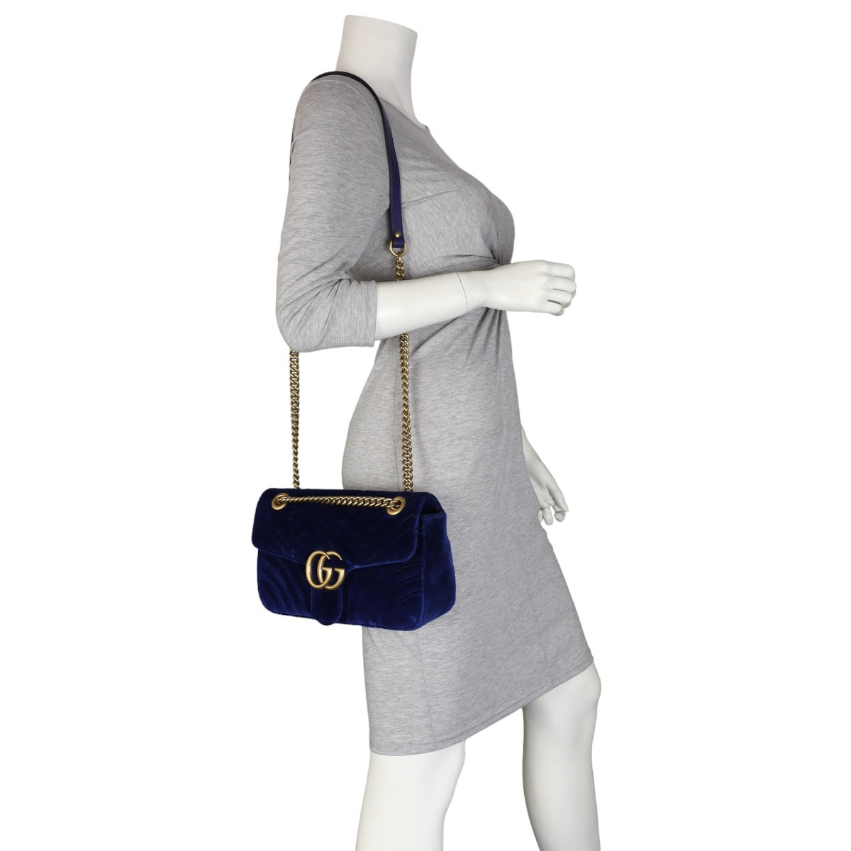 Gucci GG Marmont Velvet Small Shoulder Bag