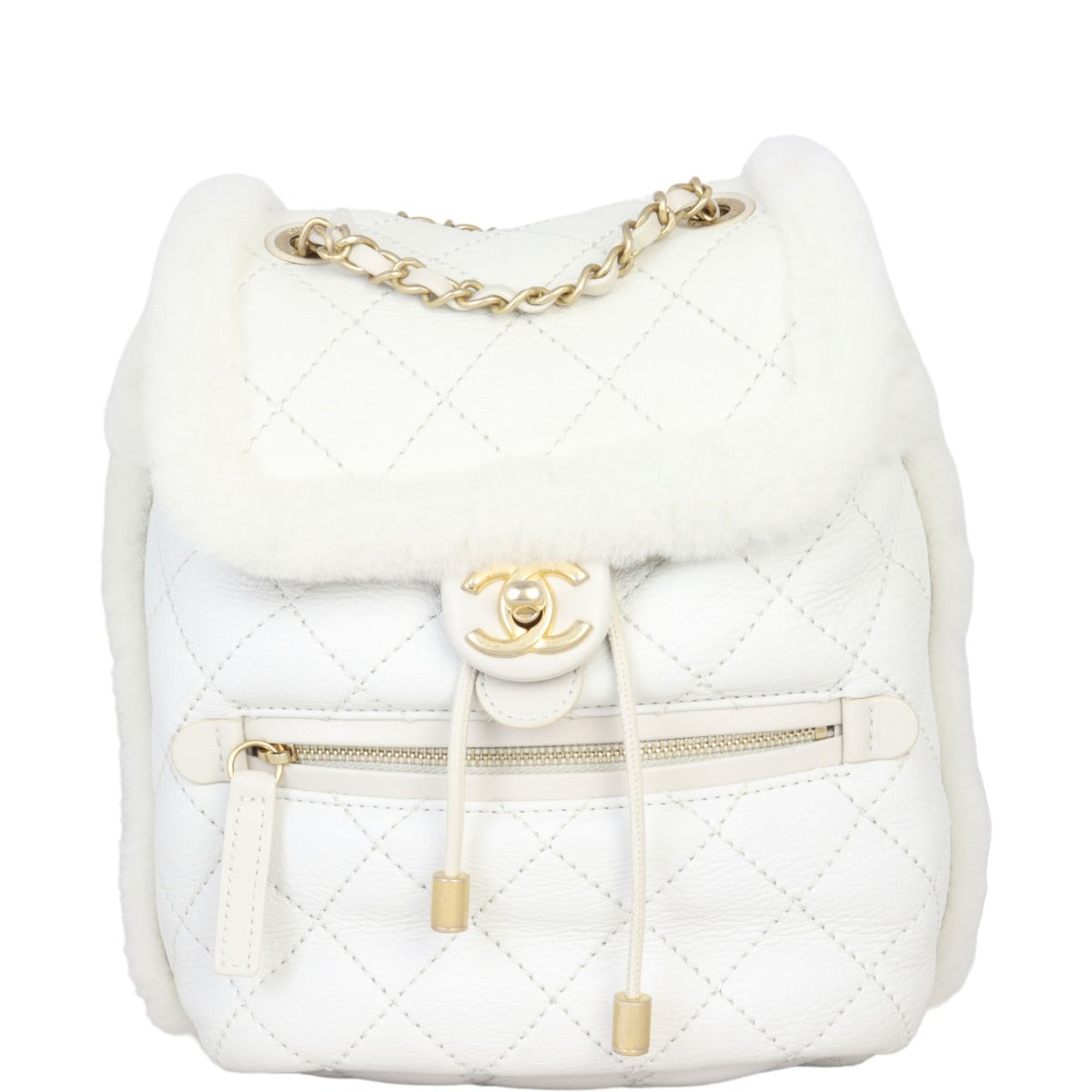 Chanel Shearling Backpack