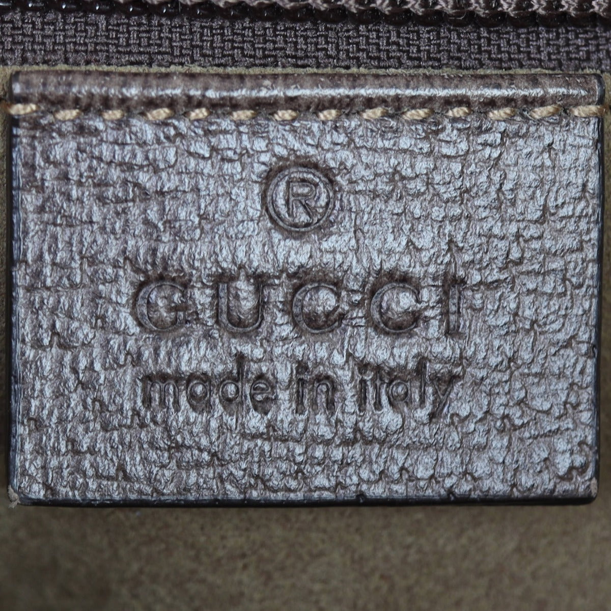 Gucci Tian GG Messenger Bag Interior Stamp