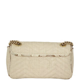 Gucci GG Marmont Matelasse Small Shoulder Bag Raffia Python
