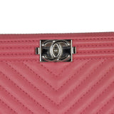 Chanel Boy O-Case Chevron Large