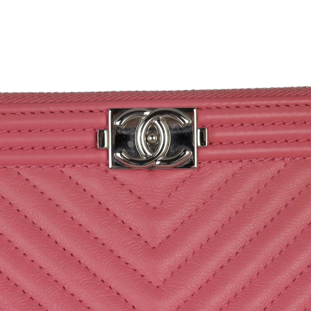 Chanel Boy O-Case Chevron Large