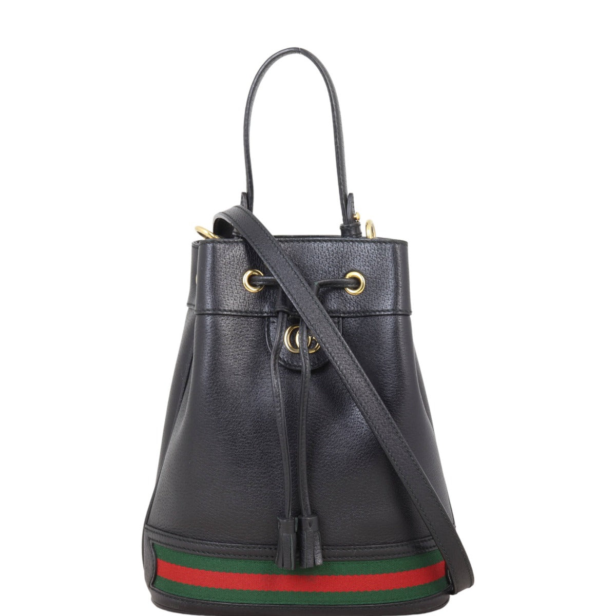 Gucci Ophidia Leather Bucket Bag Mini