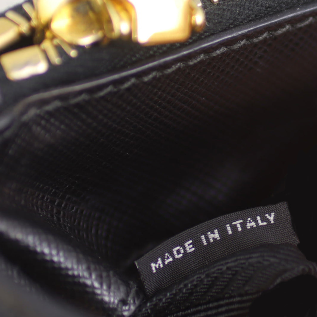 Prada Saffiano Lux Galleria Double Zip Tote Small Made in