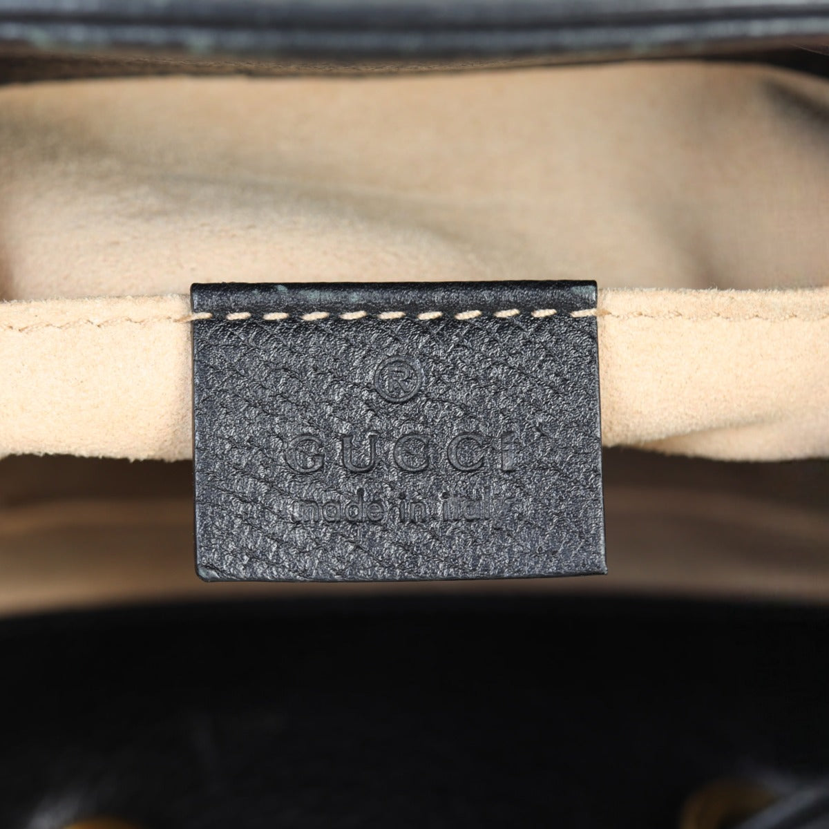 Gucci Ophidia Leather Bucket Bag Mini