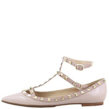 Valentino Rockstud Sandals Nude Side