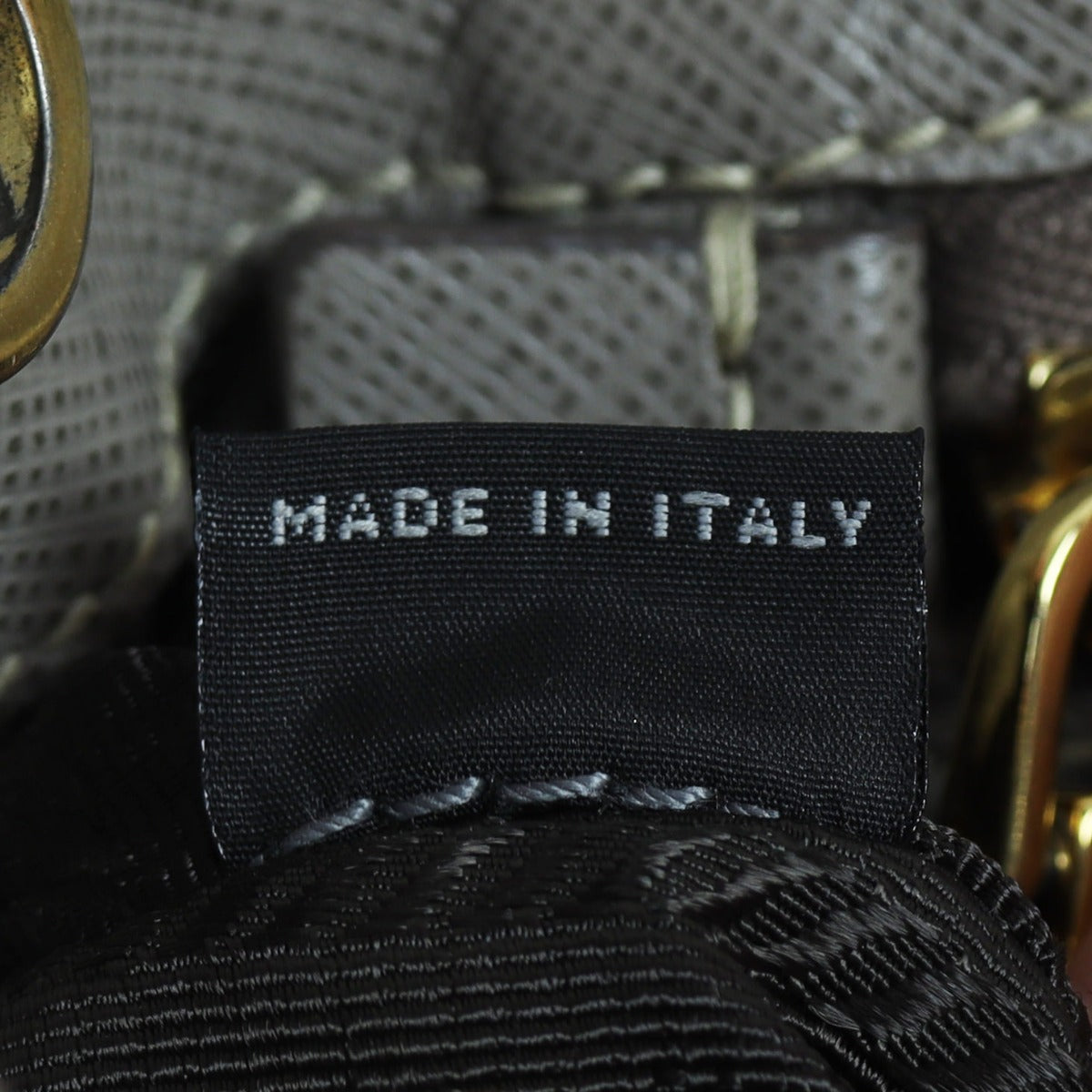 Prada Saffiano Lux Tote Made in Stamp