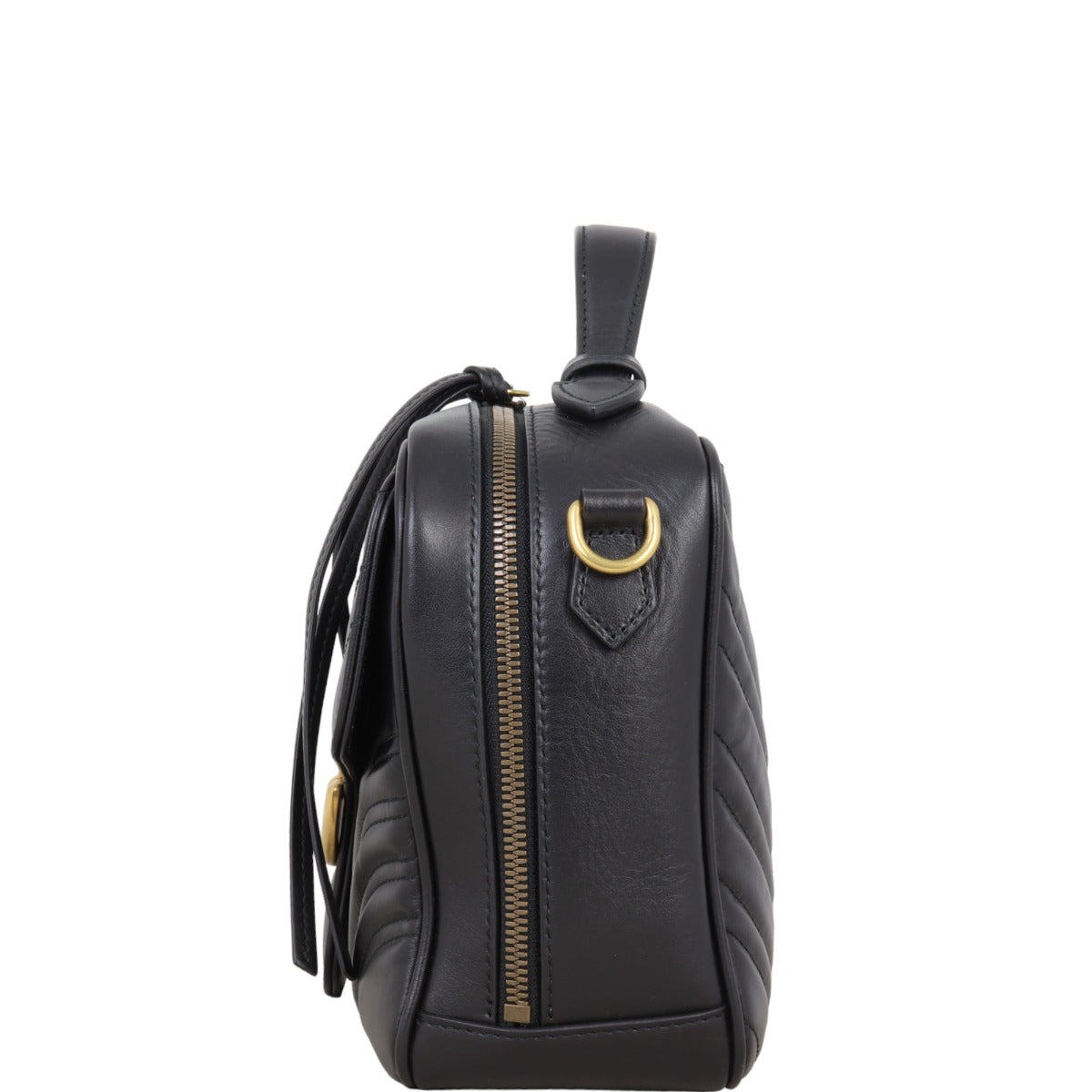 Gucci GG Marmont Zip Around Top Handle Camera Bag Small