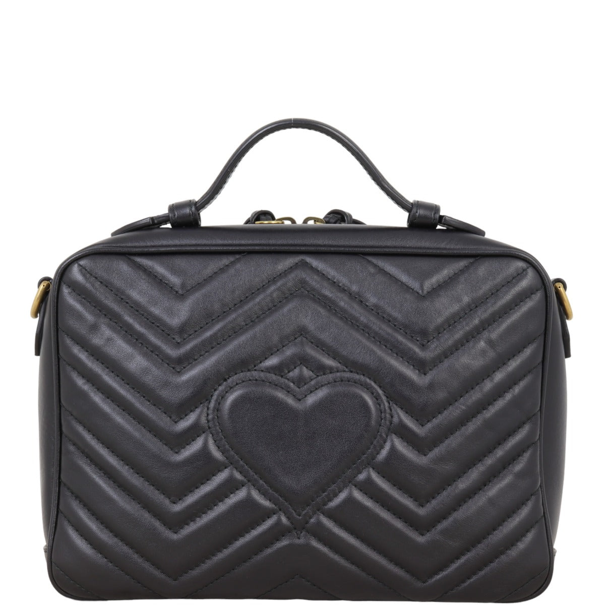 Gucci GG Marmont Zip Around Top Handle Camera Bag Small