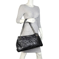 Chanel CC Timeless Shopping Tote | Black Diamond