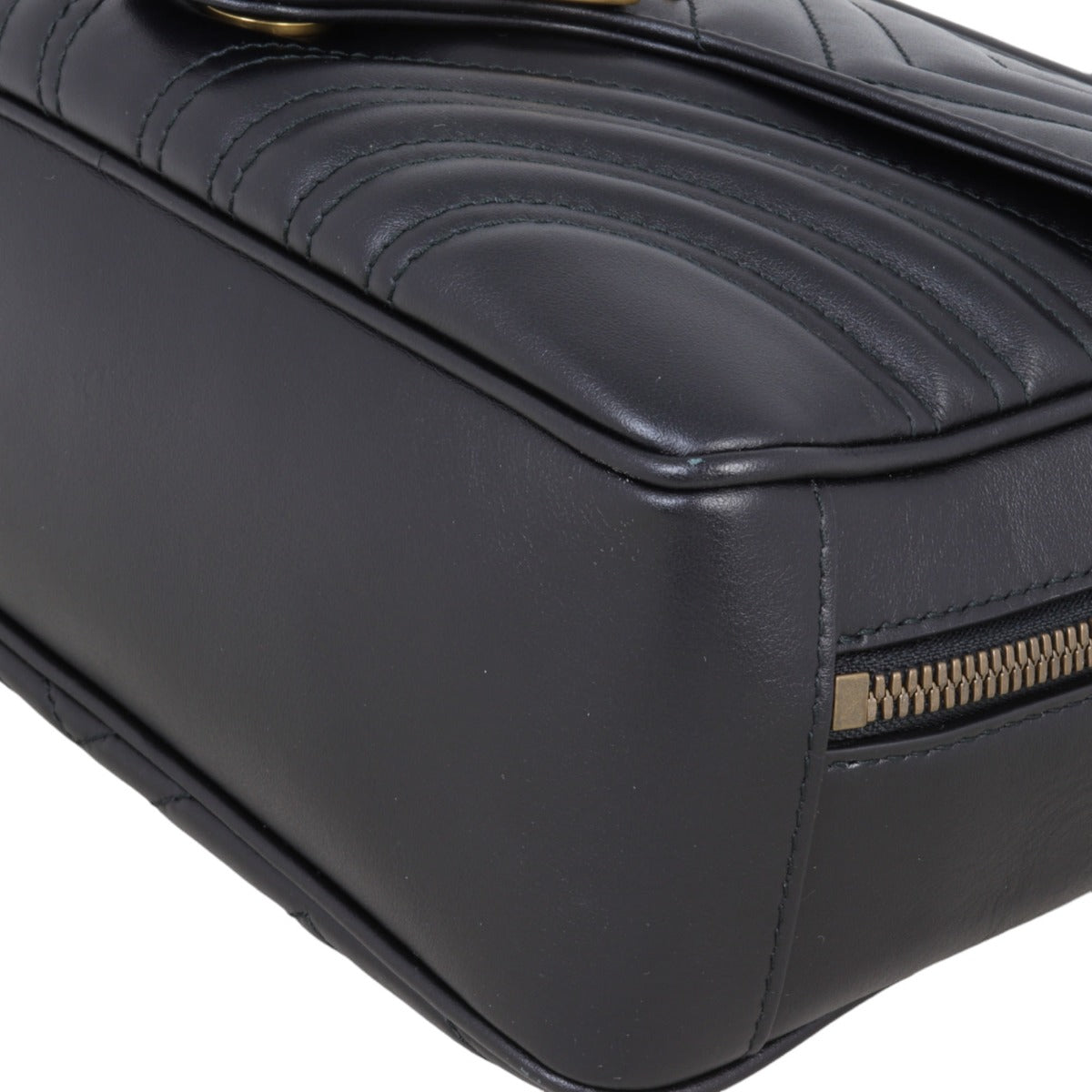 Gucci GG Marmont Zip Around Top Handle Camera Bag Small