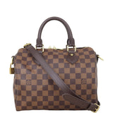 Louis Vuitton Speedy 25 Bandouliere Damier Ebene