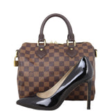 Louis Vuitton Speedy 25 Bandouliere Damier Ebene