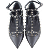 Valentino Rockstud Ballerina Flats Top