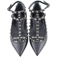 Valentino Rockstud Ballerina Flats Top