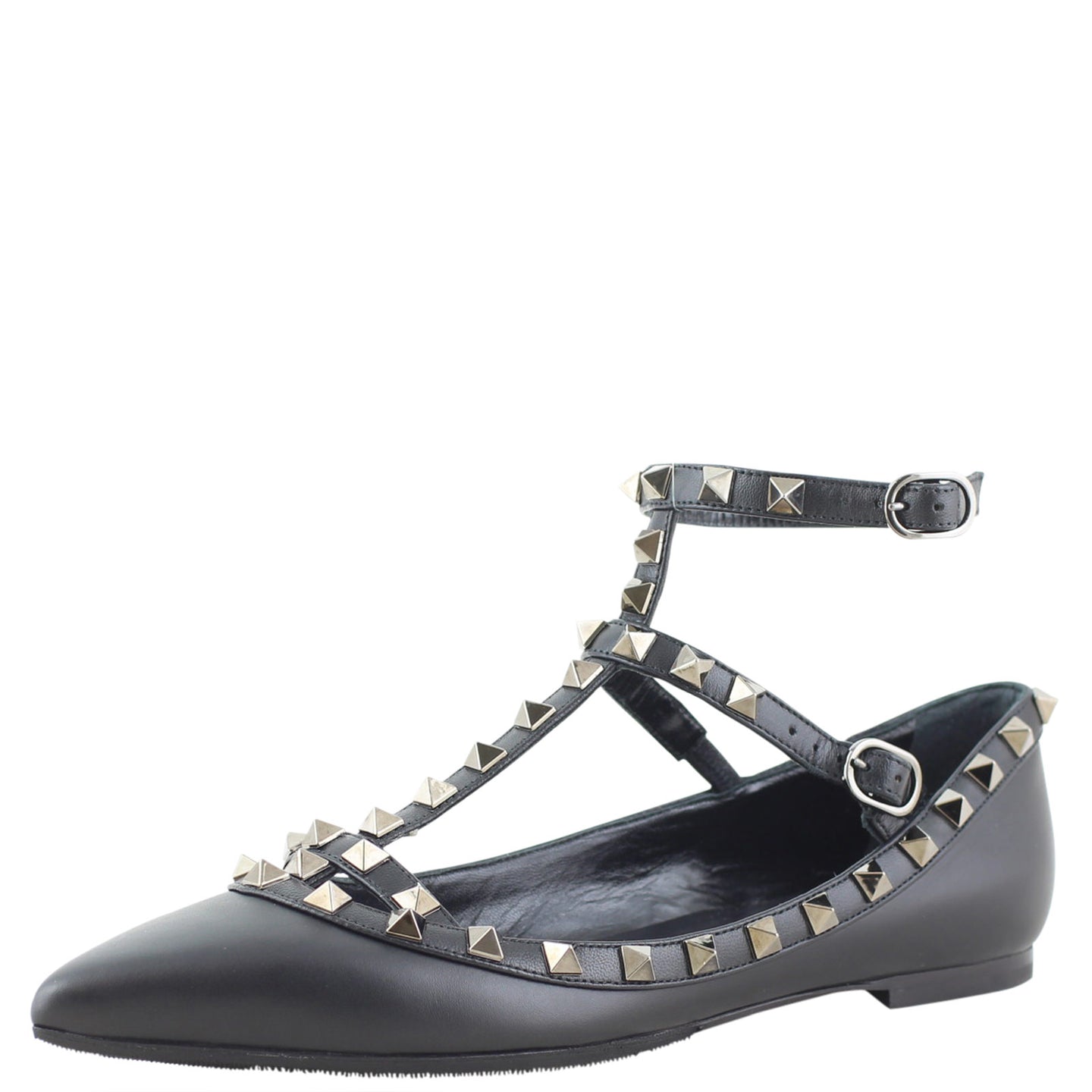 Valentino Rockstud Ballerina Flats Angle