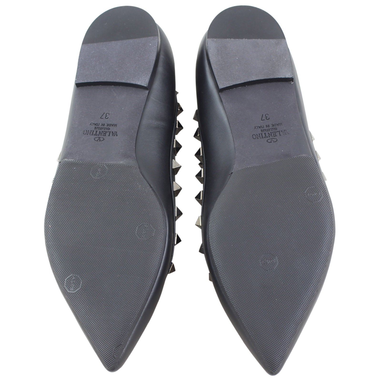 Valentino Rockstud Ballerina Flats Soles