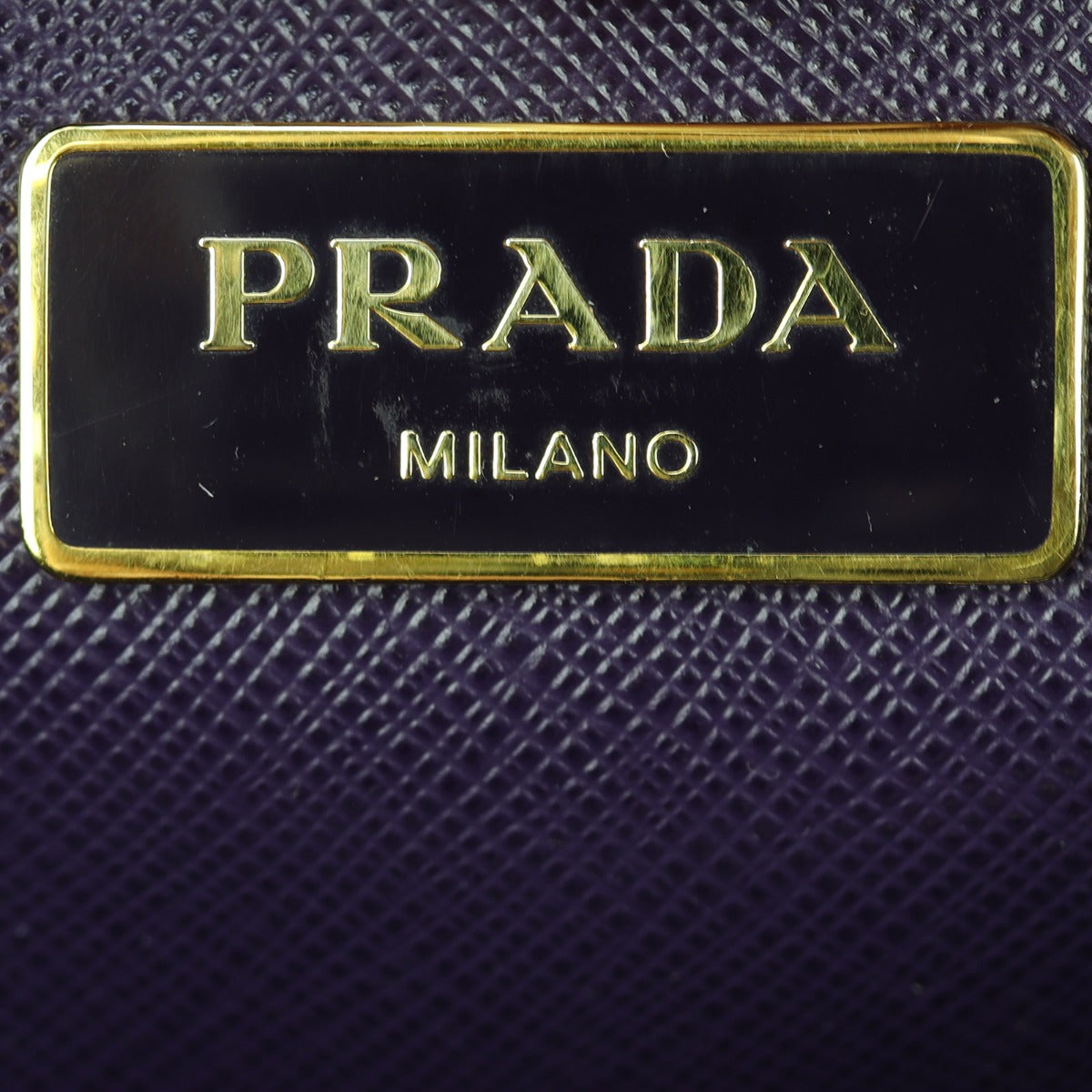 Prada Saffiano Lux Promenade Small Interior Stamp