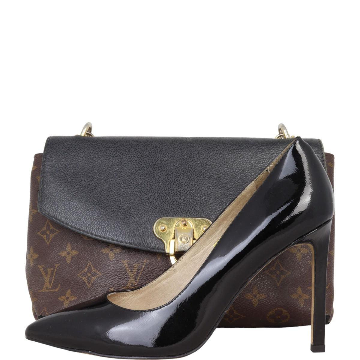 Louis Vuttion Pallas Chain Shoulder Bag Monogram