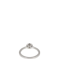 Tiffany & Co Soleste Round Brilliant Halo Diamond Platinum Ring