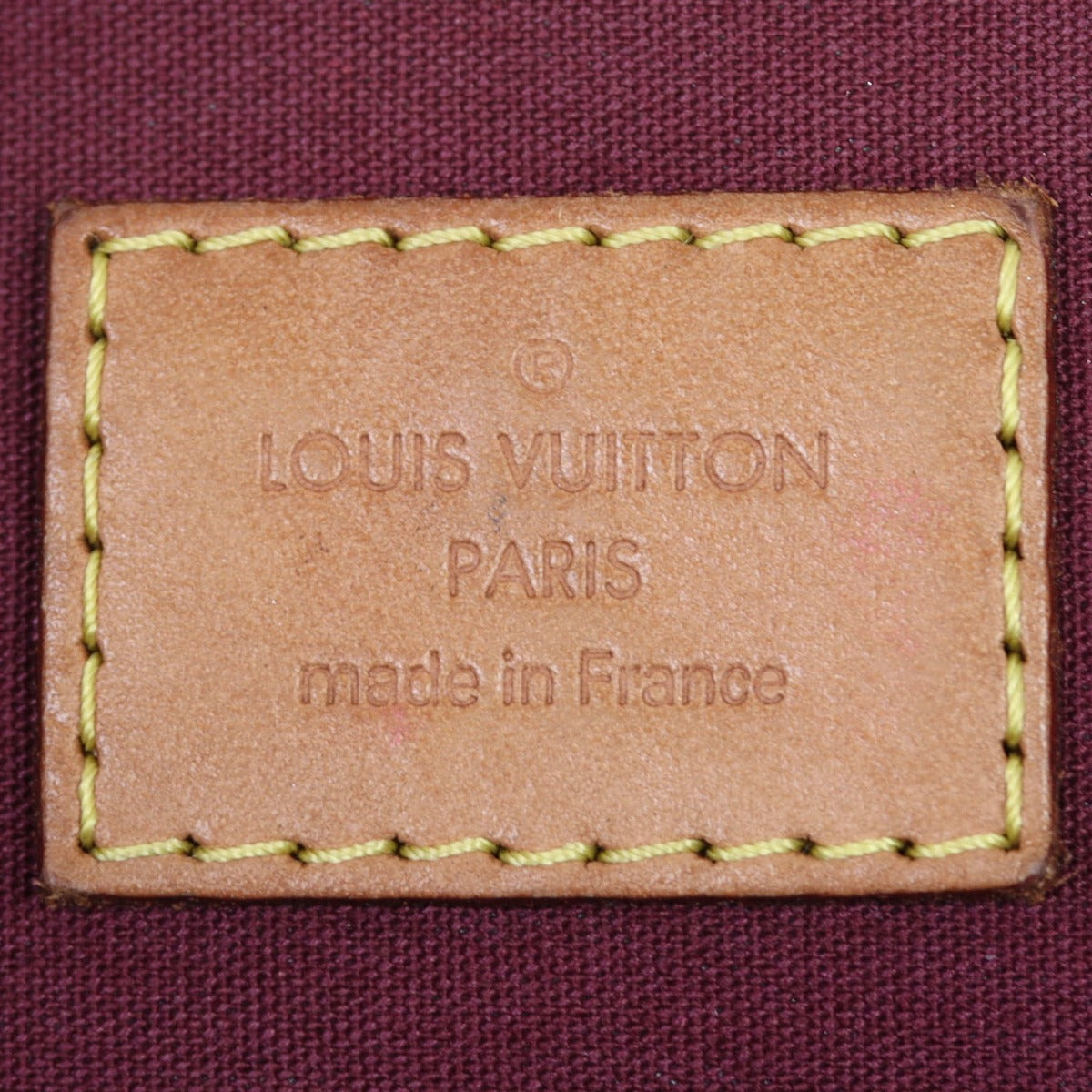 Louis Vuitton Alma PM Monogram Vernis  Interior Stamp