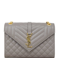 Saint Laurent Monogram Mix Matelasse Envelope Chain Bag Medium