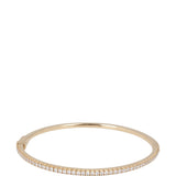 Tiffany & Co Metro 18k Rose Gold Diamond Hinged Bangle