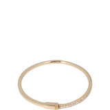 Tiffany & Co Metro 18k Rose Gold Diamond Hinged Bangle