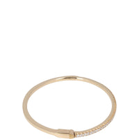 Tiffany & Co Metro 18k Rose Gold Diamond Hinged Bangle