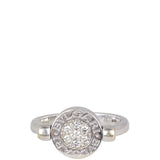 Bvlgari Flip 18k White Gold Onyx and Diamond Ring